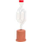 Double bubble air lock with rubber cap (∅ 50 mm) 